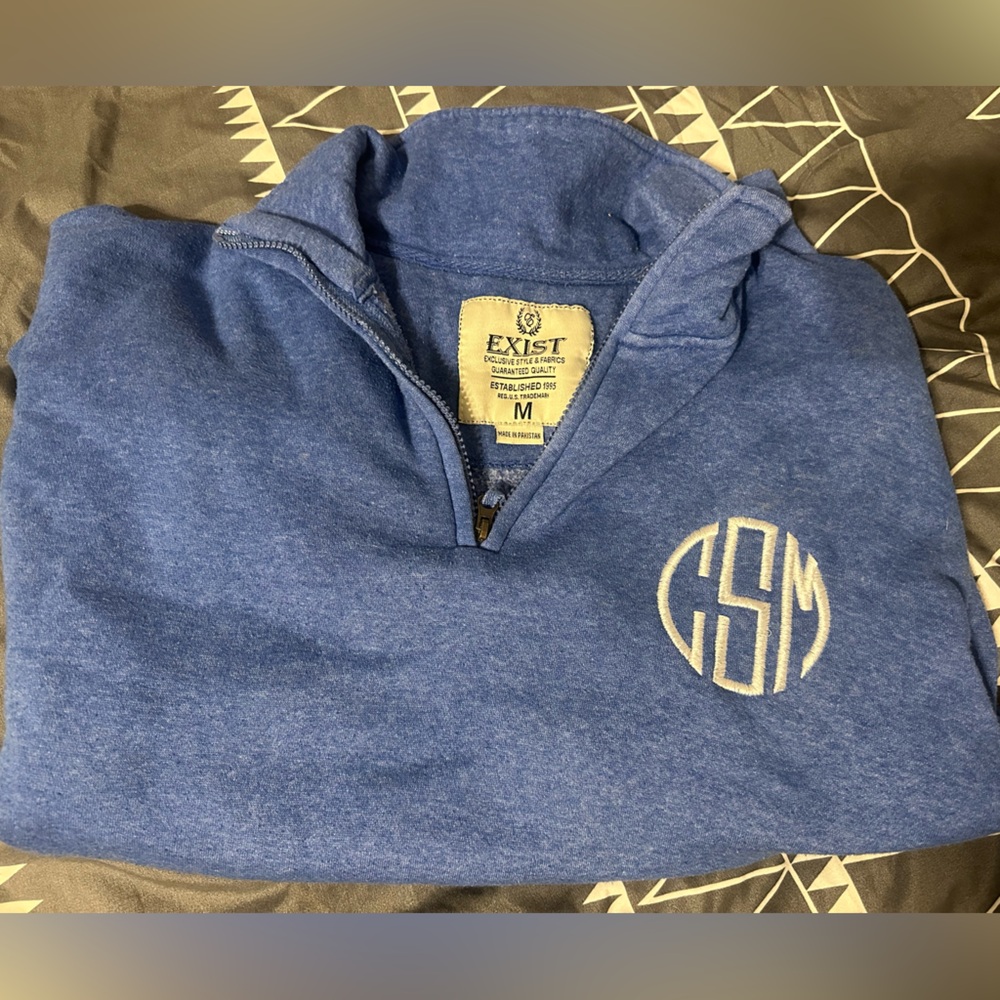 Exist womens Blue Quarter-Zip Sweater